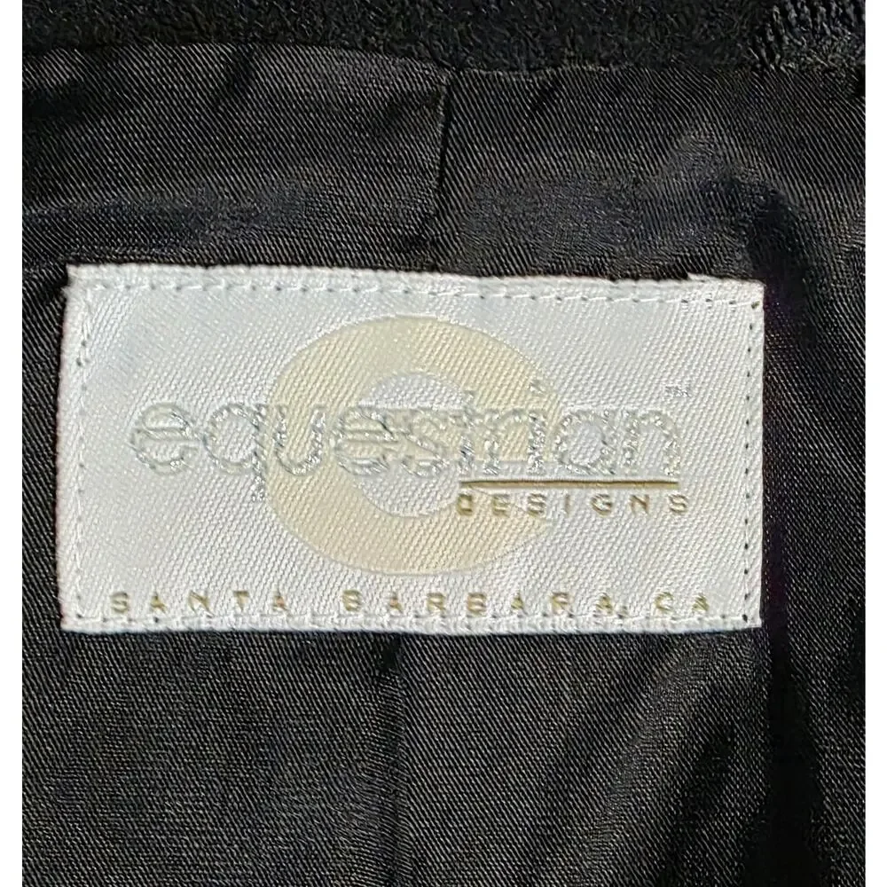 Equestrian‎ Designs Santa Barbara Vintage Jacket Womens XL Tie Front Show Coat